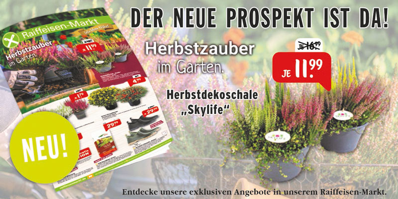 Flyer Herbstzauber im Garten – Raiffeisen REGIO